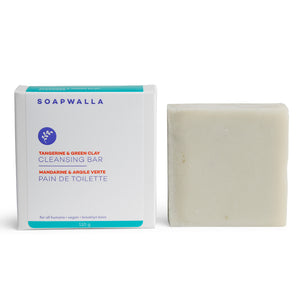 cleansing bar - tangerine and green clay 110g