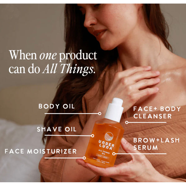all things face + body oil - deep hydration for face + skin 200ml