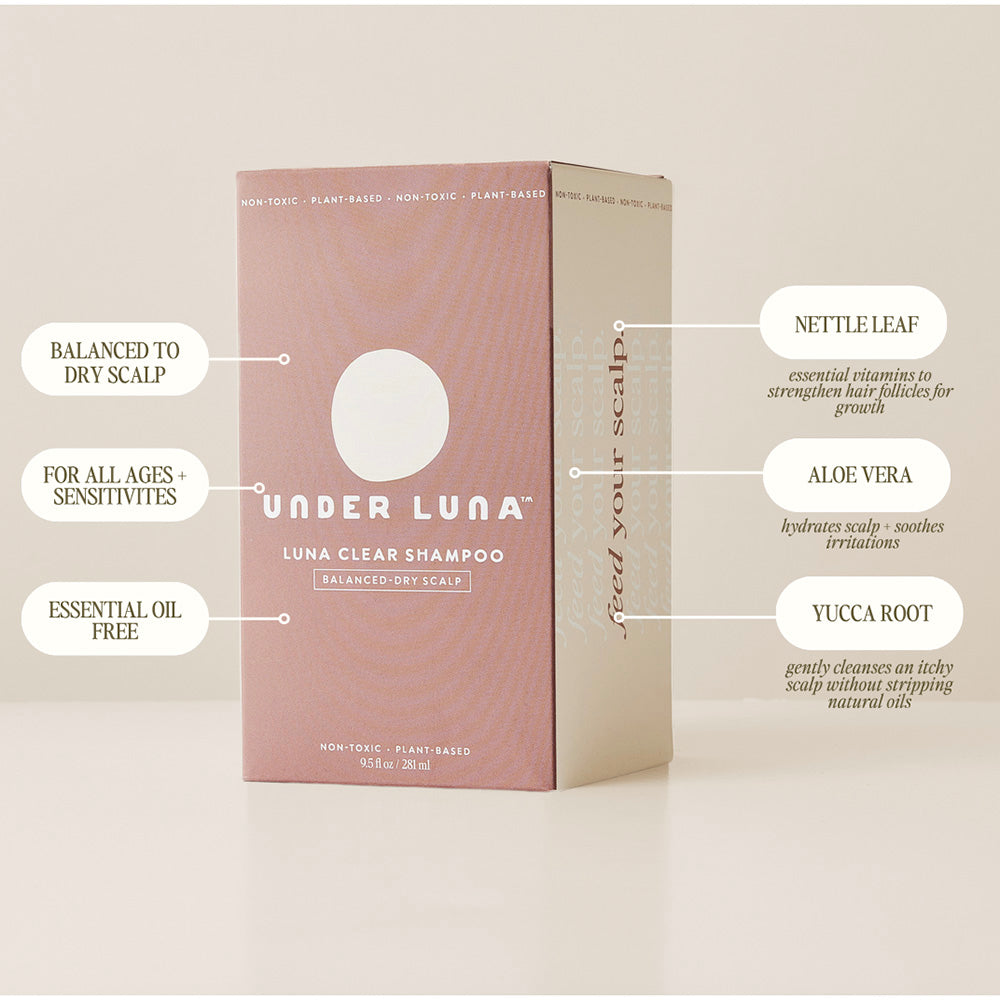 shampoo - luna clear - for balanced to dry scalp
