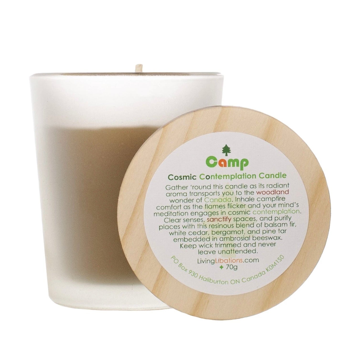 candle - camp cosmic contemplation 70g