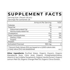 activated charcoal 260ml (26 pouches)