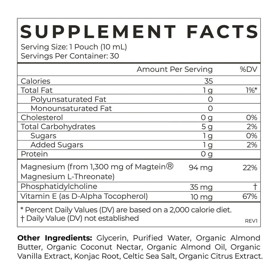 magnesium L-threonate 300ml (30 pouches)