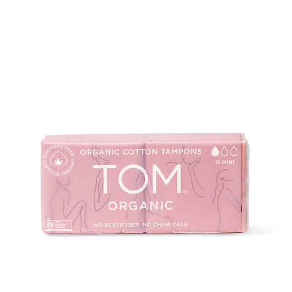 TOM ORGANIC mini tampons pack of 16 BE GENKI SHOP