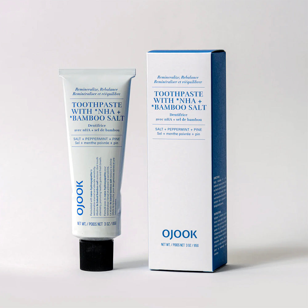 OJOOK toothpaste with NHA and bamboo salt